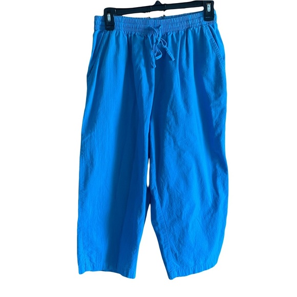 Bobbie Brooks Bright Blue Cropped/capris Pants size  M(10/12) - Picture 1 of 4